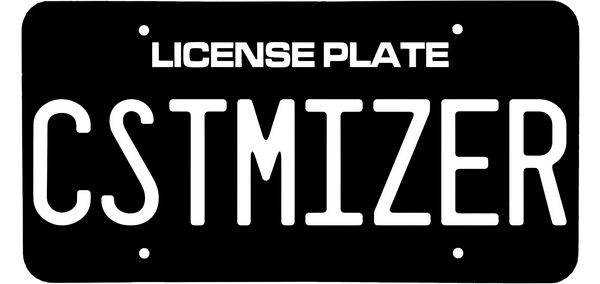 License Plate Customizer